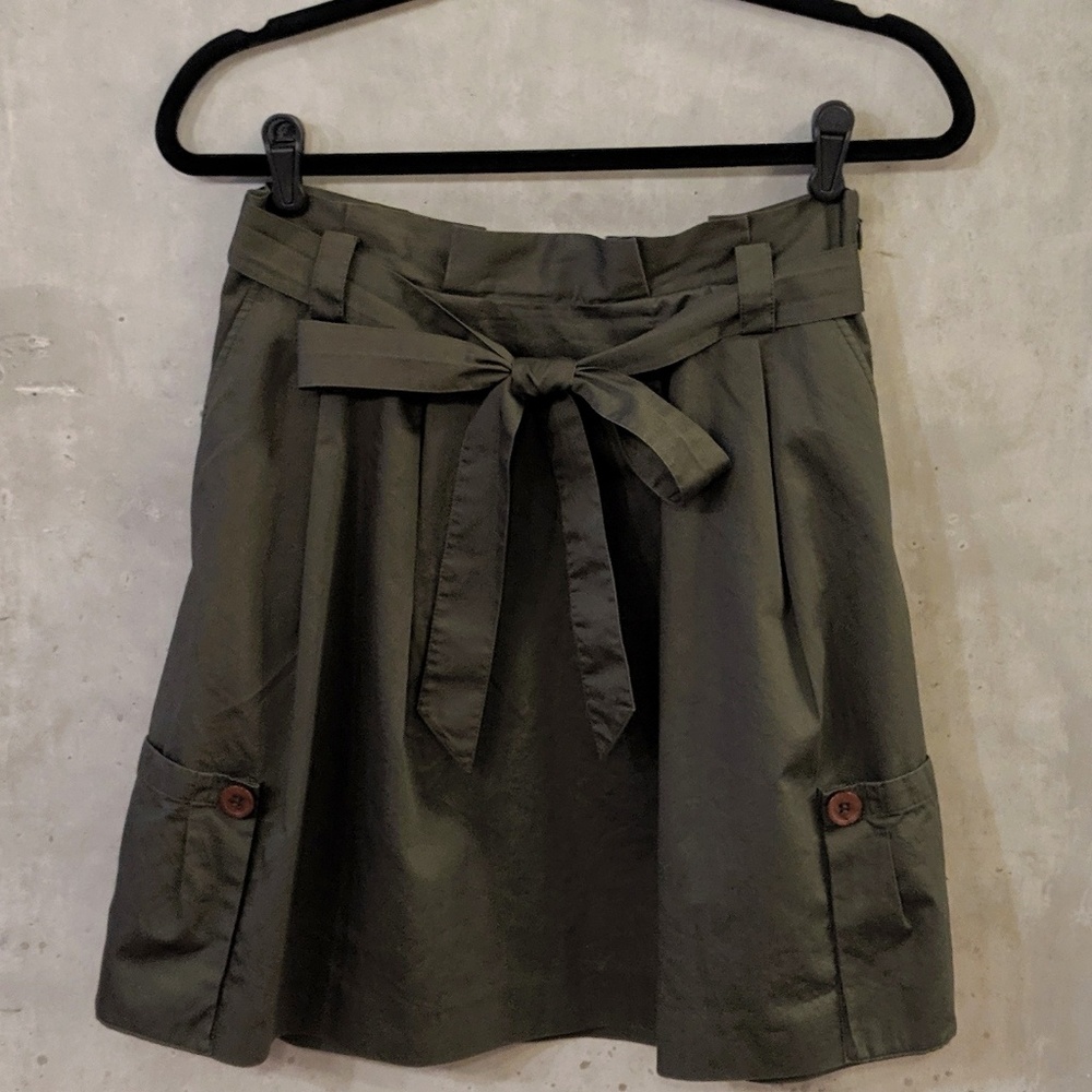 Halogen olive green skirt